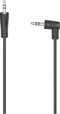 Image de Câble audio, f. jack mâle 3,5mm 90° - f. jack mâle 3,5 mm,stéréo, 0,5 m