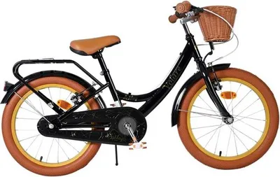 Produktbild von Volare Ashley Kinderfahrrad - Mädchen - 18 Zoll - Schwarz - Zwei Handbremsen