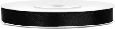 Produktbild von Satinband, schwarzes Band 6mm/25m