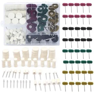 Image de Kit de polissage et de ponçage - Éponges en laine et à poncer - 140 pièces