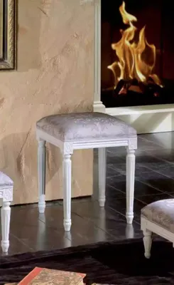 Produktbild von Designer Hocker Polster Möbel Stoff Textil Klassische Polsterhocker