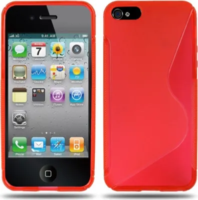 Produktbild von Schutzhülle TPU Hülle für Case Handy Apple iPhone SE Rot