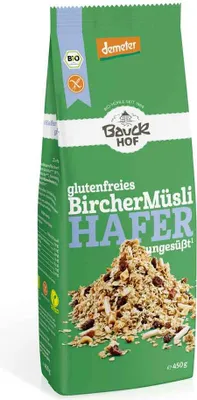 Produktbild von Bauckhof  Hafer Müsli Bircher glutenfrei Dem (2x450g)