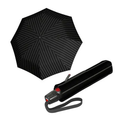Zdjęcie produktu dla Knirps KNIRPS T.200 GATSBY BLACK - elegancki, w pełni automatyczny parasol