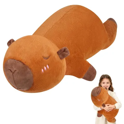 Immagine prodotto di Omgoods - Peluche di capibara, grande, 70 cm, adatto a bambini e adulti