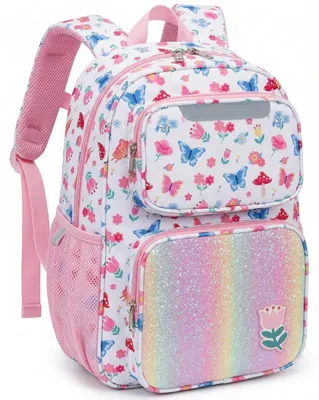 Immagine prodotto di Zaino per bambine, modello "Foresta Incantata", 15 litri, leggero e idrorepellente, adatto a bambine dai 5 agli 8 anni
