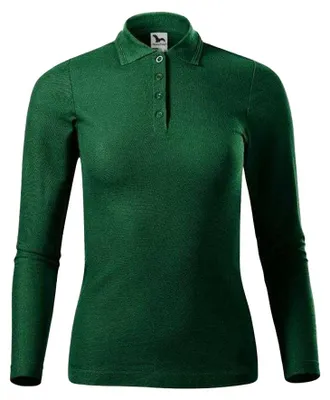 Produktbild von Malfini - Poloshirt für Damen, Piqué, Langärmlig PP10010 (L) (Grün)