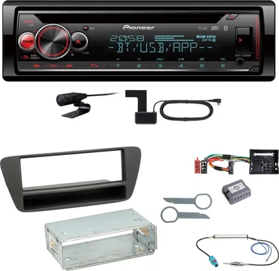 Produktbild von Pioneer DEH-S720DAB Bluetooth WAV FLAC Digitalradio CD Einbauset für Audi Q3 8U