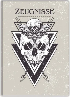 Produktbild von itenga Zeugnismappe Motiv Totenkopf DIN A4