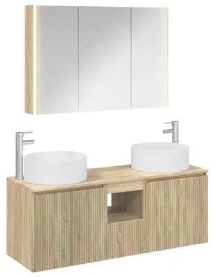 Obrázek produktu pro Sada koupelnových skříněk vidaXL, 4 ks, dub Sonoma, 103,5 x 15,5 x 70 cm