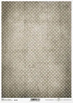 Produktbild von Reispapier für Decoupage in Punkten ITD-R1745 - A4