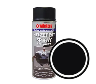 Produktbild von Hitzefest 690°C Spray 400ml schwarz Lackspray Grill Ofen Kamin Sprühlack Lack