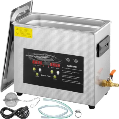Produktbild von Ultraschallreiniger 6L mit Heizung und Timer  400W Schmuck- und Brillenreinigung  Digitales Reinigungssystem