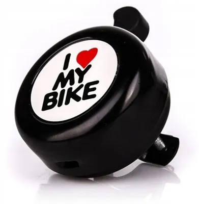 Produktbild von Ding Dong Fahrradklingel I <3 My Bike Schwarz