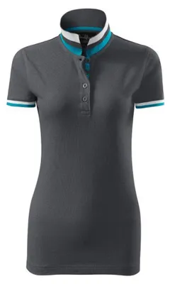 Image de Malfini - Polo pour femmes, piqué PP10027 (S) (anthracite)