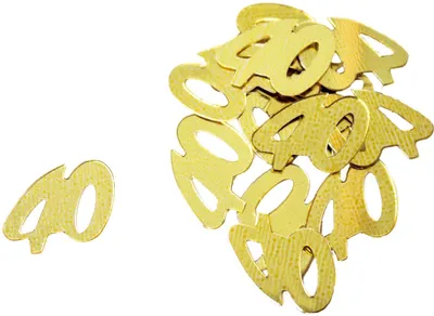 Productafbeelding van PaperStyle 44005 Confetti, nummer 40 - 10 gram, ongeveer 15 mm, goud