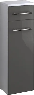 Produktbild von Bad Unterschrank Parma in hochglanz grau 25 cm breit