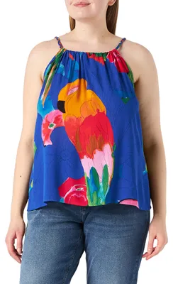 Produktbild von Desigual Womens RODAS Bluse, Blue, M, 22SWBW37, Blau