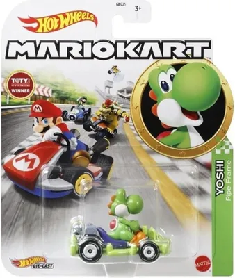Produktbild von HOT WHEELS GRN19 Mario Kart Replica 1:64 Die-Cast Yoshi
