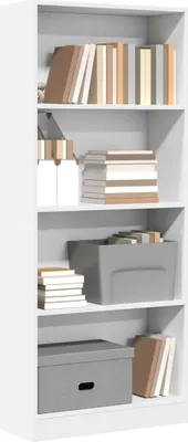 Produktbild von "2026 Promotion" Bücherregal - Standregal - Aktenregal - Weiß 60x24x143 cm - Holzwerkstoff - Wohnzimmerschrank CC31874
