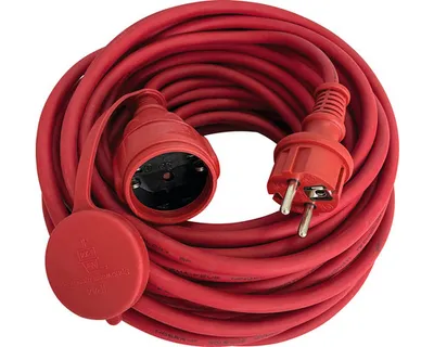 Produktbild von Verlängerungskabel, 25 m, rot, IP44, H05RR-F