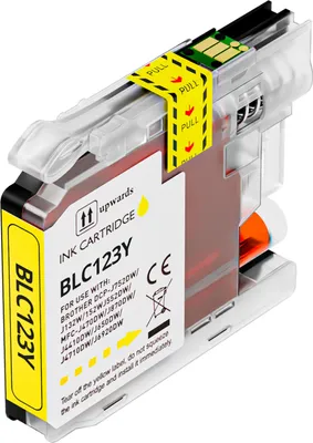 Produktbild von Boxstuff Tinte passend für Brother LC123 - Gelb