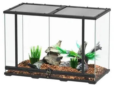 Productafbeelding van TerrAtlantis Smart Line terrarium zwart 88x45x60 cm voor reptielen en amfibieën
