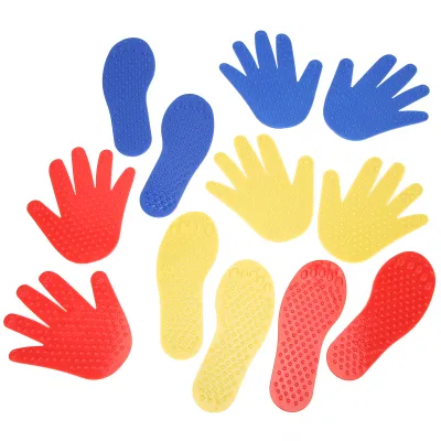 Produktbild von Hands and Feet Play Mat,Hands and Feet Floor Game Sensory Toy,Hands and Feet Game Mat,Integration Toy Play Mat,Hands and Feet Game Integration Toy,Feet and Hands Training Fitness Toy