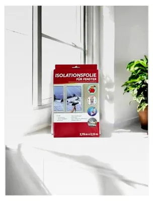 Produktbild von Transparente Isolationsfolie für Fenster 2,79 x 2,13 m inklusive Klebeband