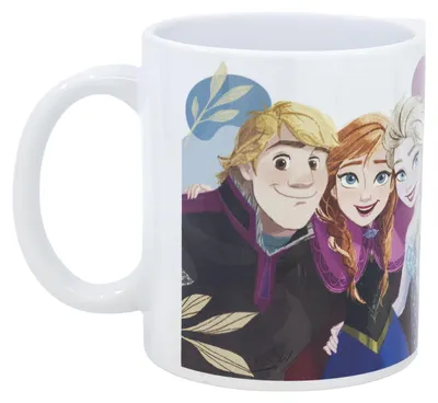 Imagen del producto de Frozen: Taza infantil con motivos de Anna y Elsa, en caja de regalo