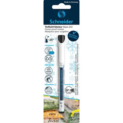 Zdjęcie produktu dla Schneider 72421 Schneider Maxx 242 Tiefkühlmarker schwarz 1,0 mm