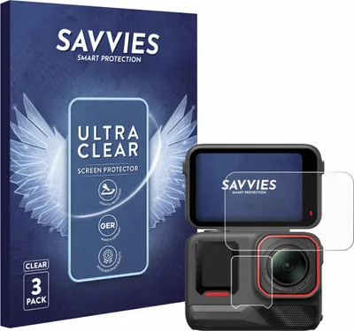 Produktbild von 6x Für Insta360 Ace Pro 2 Schutzfolie Savvies Displayschutz Display Schutz Folie Klar Transparent