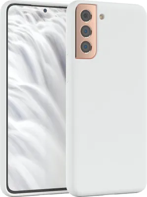 Produktbild von EAZY CASE Silikonhülle für Samsung Galaxy S21 Plus 5G Silikon Backcover Schutz in Weiß
