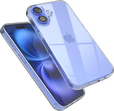 Produktbild von EAZY CASE Silikonhülle Clear kompatibel mit Apple iPhone 16, Schutzhülle Silikon, dünnes Cover, Slimcover Handyhülle, Backcover Transparent