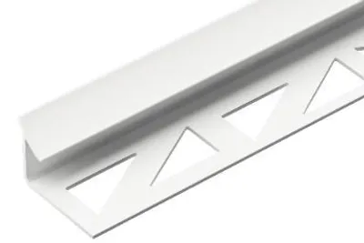 Zdjęcie produktu dla Profil do glazury PVC wewnętrzny szeroki 9mm Cezar Biały RAL9003 Mat 2,50m