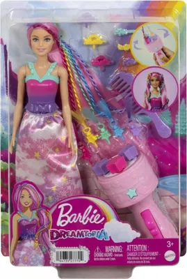 Produktbild von Mattel JCW55 - Barbie - Dreamtopia - Flechtspaß inkl. Stylingwerkzeug und Haaraccessoires