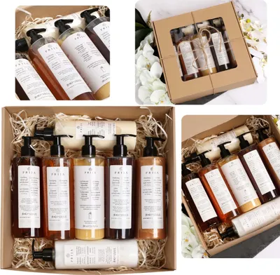 Produktbild von PRIJA: Spülung, Shampoo, Schaumbad, Feuchtigkeitscreme, Flüssigseife, Duschgel, Massagelotion 7x380ml