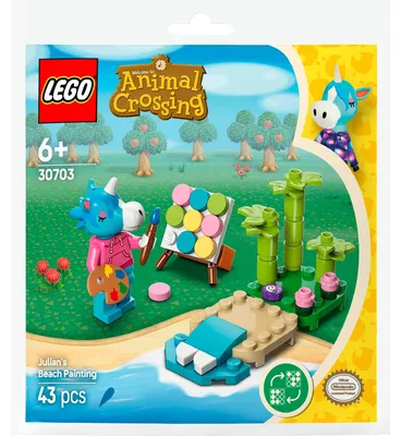 Immagine prodotto di LEGO Animal Crossing Giuliano Pittura sulla Spiaggia 30703 Set 43 Pezzi