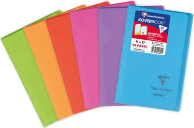 Produktbild von Clairefontaine 10x Koverbook Heft 11x17cm, 48 Blatt Farben Sortiert 941601C