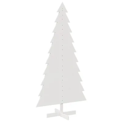 Produktbild von Weihnachtsbaum zum Schmücken Weiß 180 cm Massivholz Kiefer