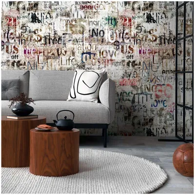 Immagine prodotto di Profhome 398481-GU Fotovliestapete Grafisch matt grau beige rot blau 1,59 m x 2,8 m