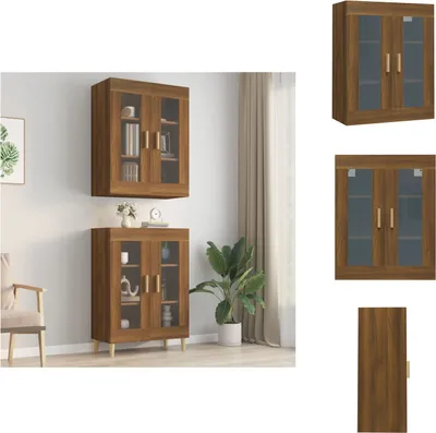 Zdjęcie produktu dla vidaXL Szafka ścienna brązowy dąb 69,5x34x90 cm - Kredensy