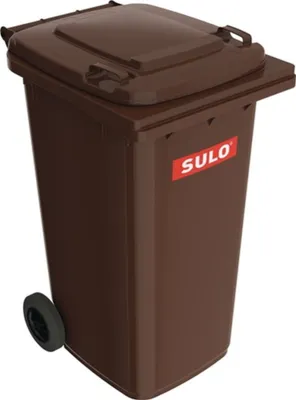 Produktbild von Müllgroßbehälter 240l HDPE braun fahrbar,n.EN 840 SULO