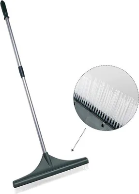 Produktbild von Kunstgrasbürste, 80-130cm verstellbar, Stahl, Kunststoff