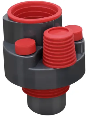 4-Wege Abwasseradapter DN 50/75 für Waschmaschine & Spüler
