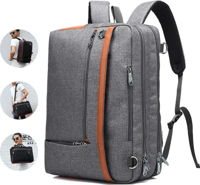 Immagine prodotto di Zaino per computer portatile, zaini da lavoro per uomini, zaino da viaggio, zaino da viaggio impermeabile resistente ai graffi per uomini donne all'aperto, grigio, 15 pollici