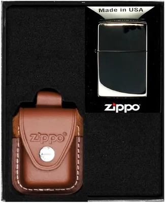 Produktbild von Feuerzeug-Set ZIPPO  BLACK ICE Geschenk No2
