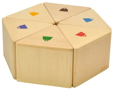 Produktbild von Eduplay Gewicht Prismen Lernspielzeug Holz bunt für Kinder