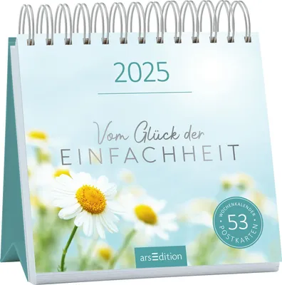 Produktbild von Postkartenkalender Vom Glück der Einfachheit 2025