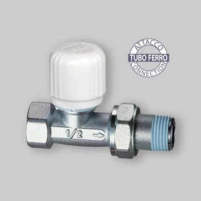 Produktbild von Thermostatventil, gerade Ausführung, Anschluss: Gusseisen, 1/2" - 1/2"